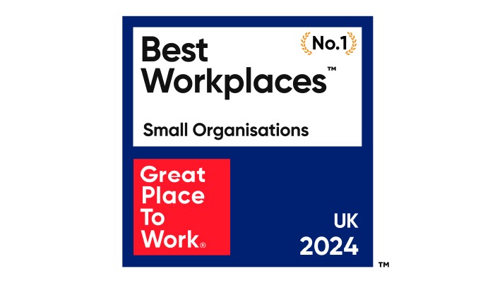 alt="Great place to work, Best workplaces in small organizations"