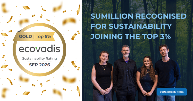 alt="Ecovadis Gold recognition for Sumillion's responsibility in sustainable IT"